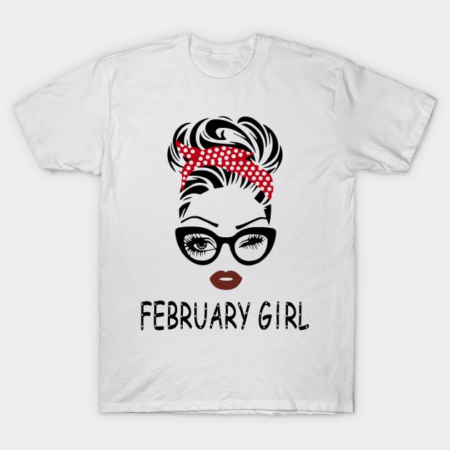 February girl T-Shirt by binnacleenta